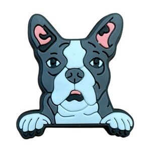 Boston Terrier Dog Croc Charm
